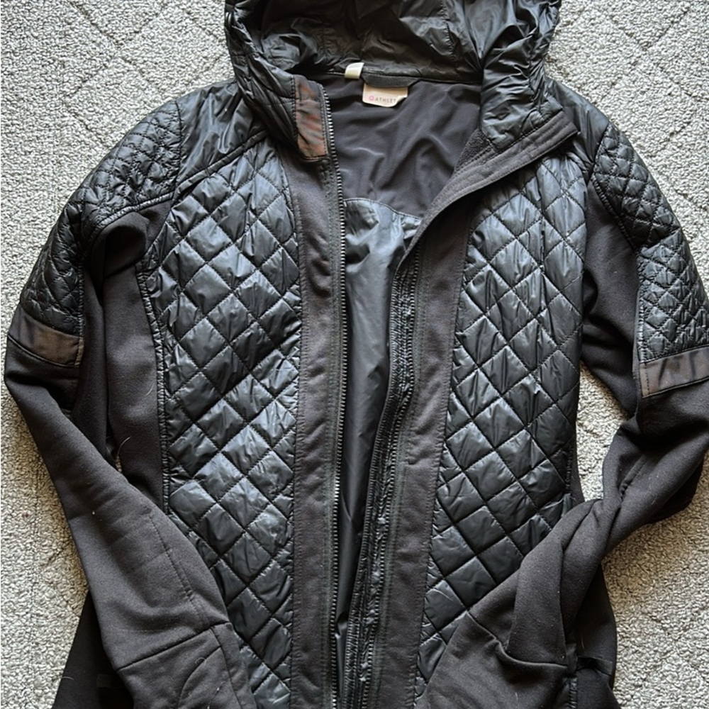Athleta Black Quilted Jacket